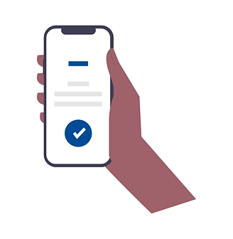 Phone confirmation illustration